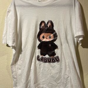 Labubu White Kids Short Sleeve Tee